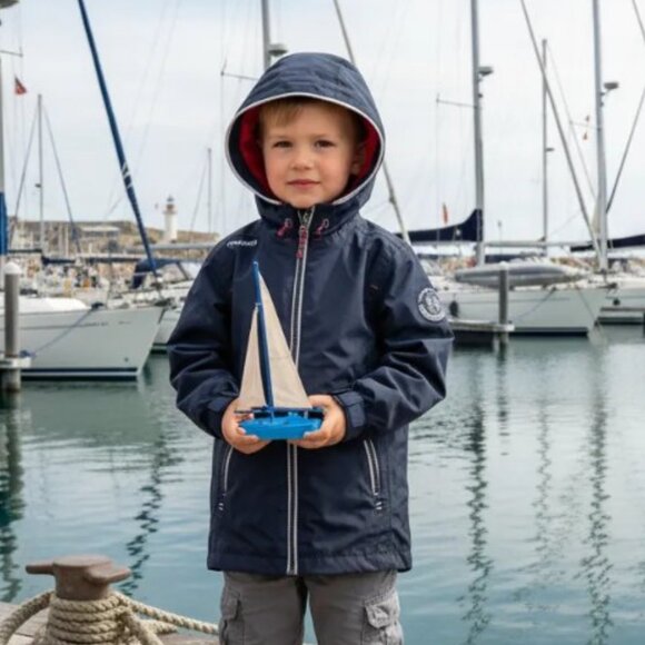 Decathlon Tribord Navy Blue Waterproof Sailing Jacket size 6 - Picture 1 of 11